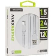 Кабель Atomic SHARKSKIN USB-microUSB, 150 см, белый, #30304